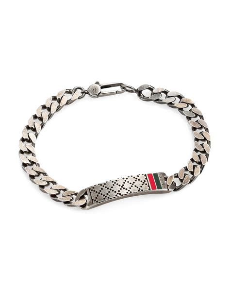 gucci silver leather mens bracelet|free Gucci bracelet tiktok.